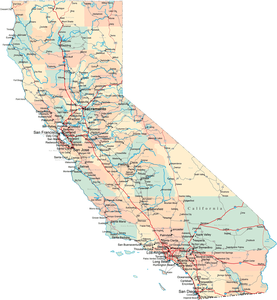 california state map