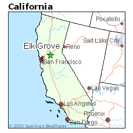 elk grove map california