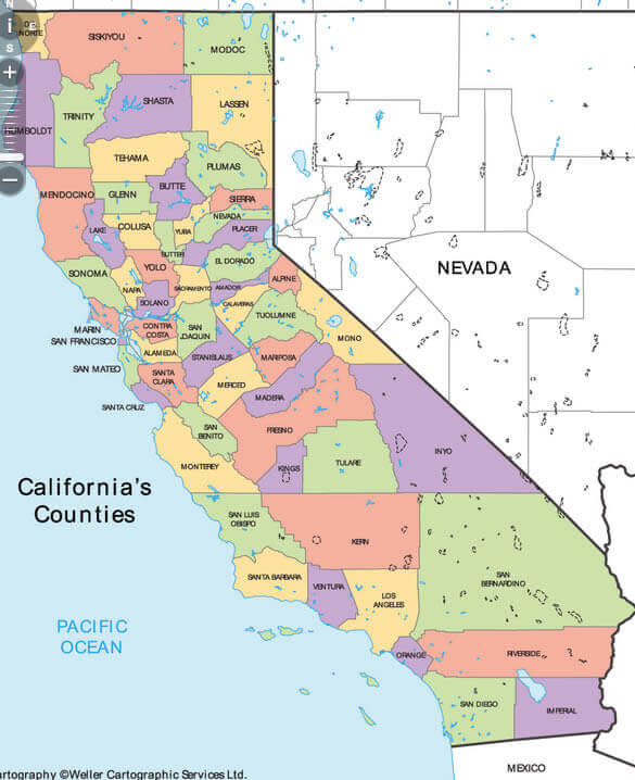 Map of California