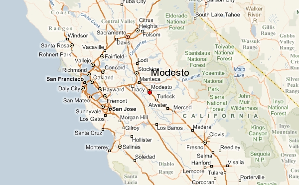 modesto map