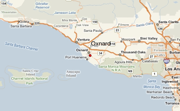 oxnard county map