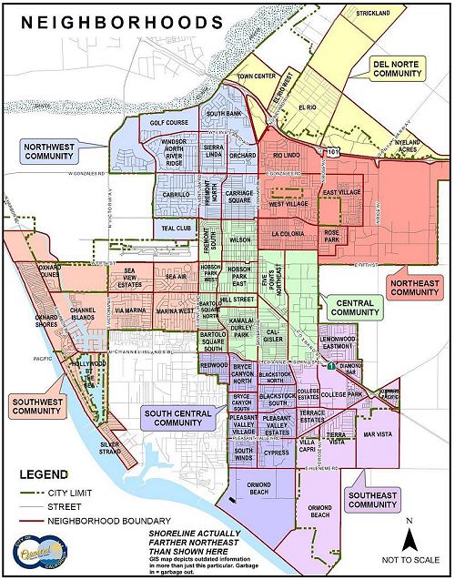 oxnard neighborhoods map