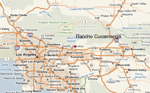road map of rancho cucamonga