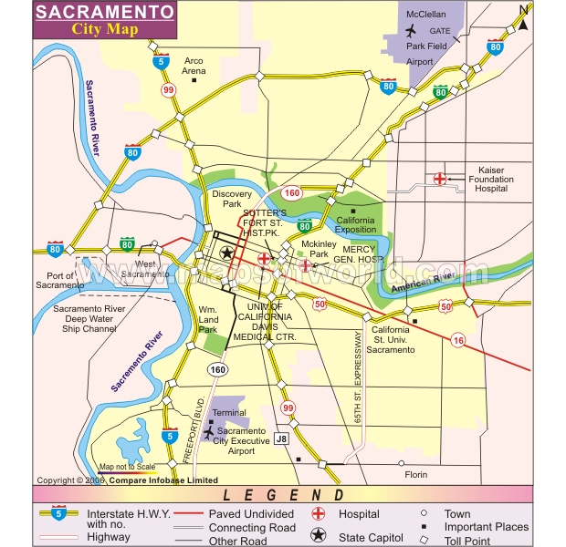 sacramento city map