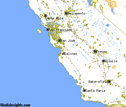 salinas map north california