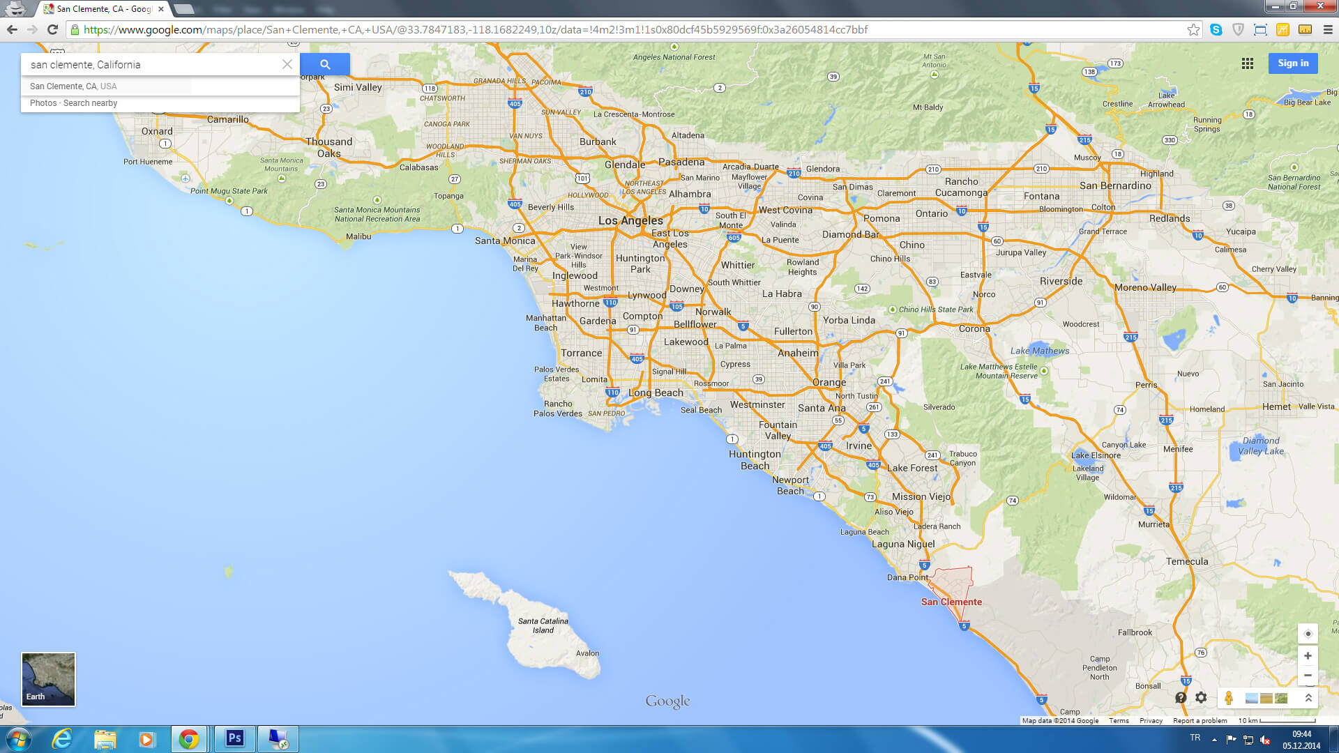 san clemente map california us