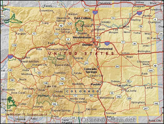 Colorado Map United States