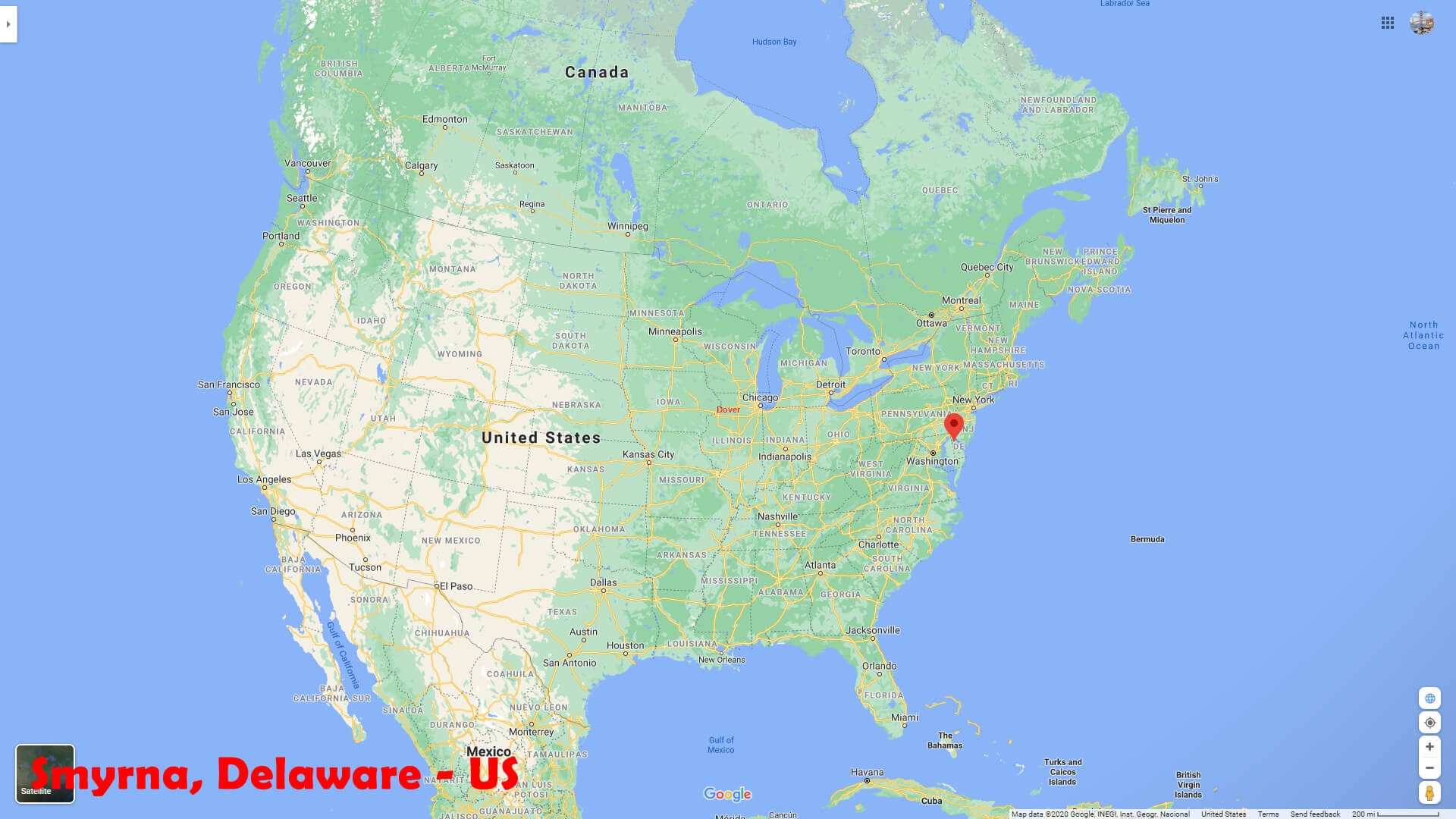 Smyrna, Delaware Map