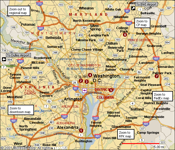 regional map of washington