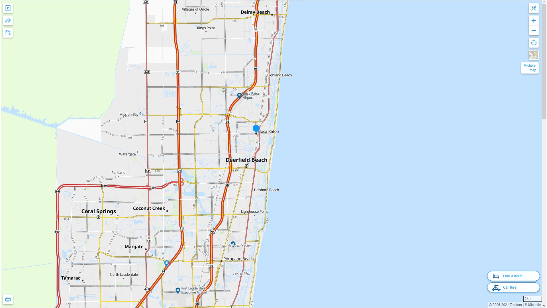 Boca Raton Florida Map United - Boca Raton%20Florida%20Highway%20and%20Road%20Map