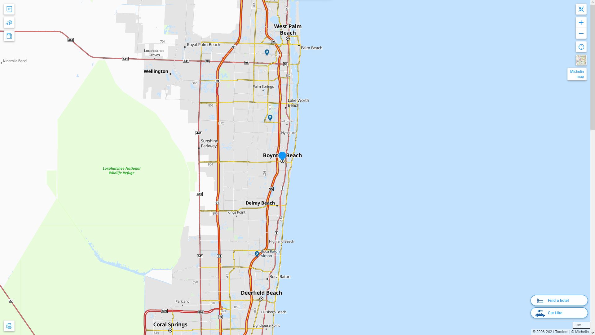 Boynton Beach Florida Map - United States, image size:1920x1080
