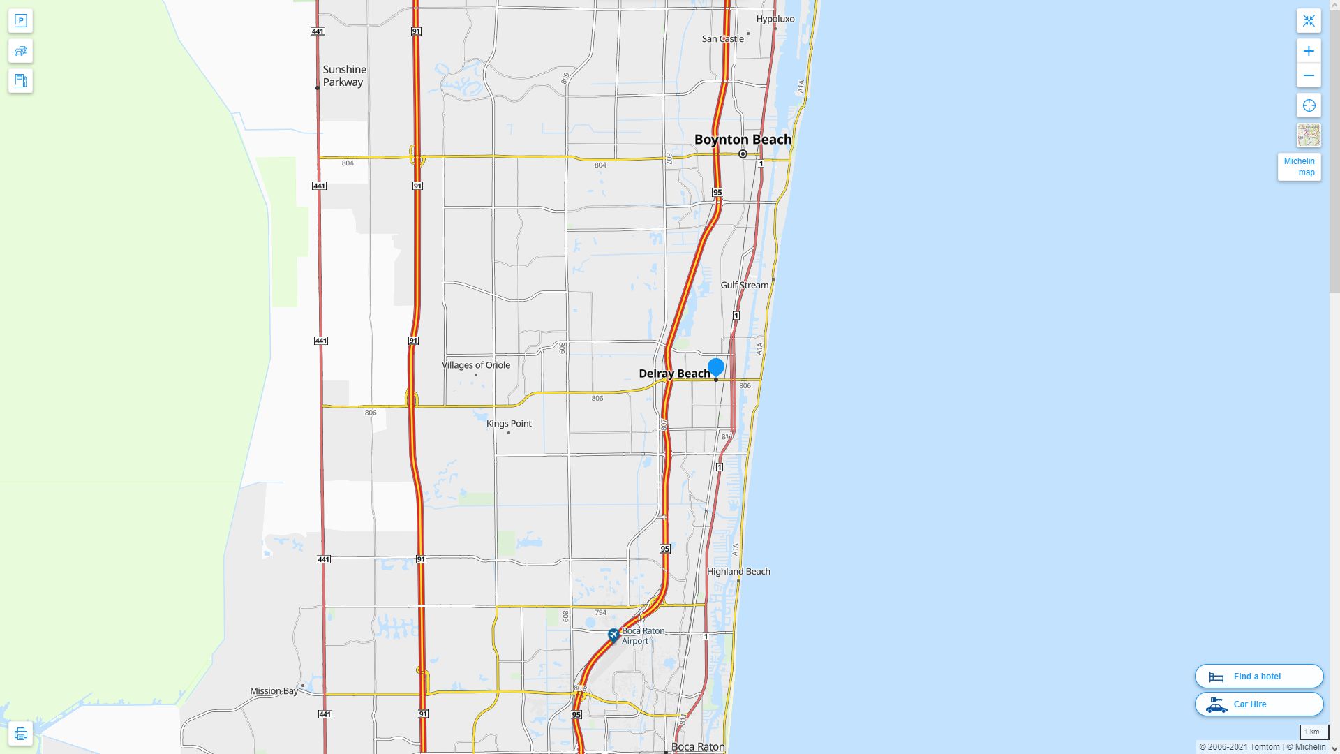 Delray Beach Florida Map - United States