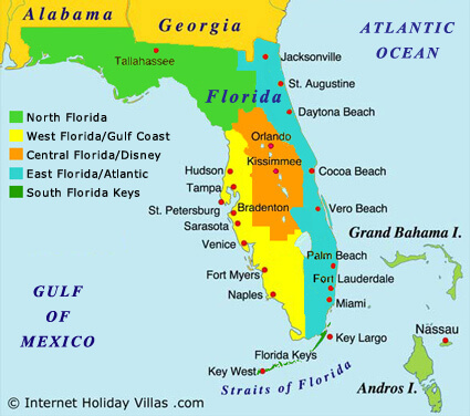 florida regions map