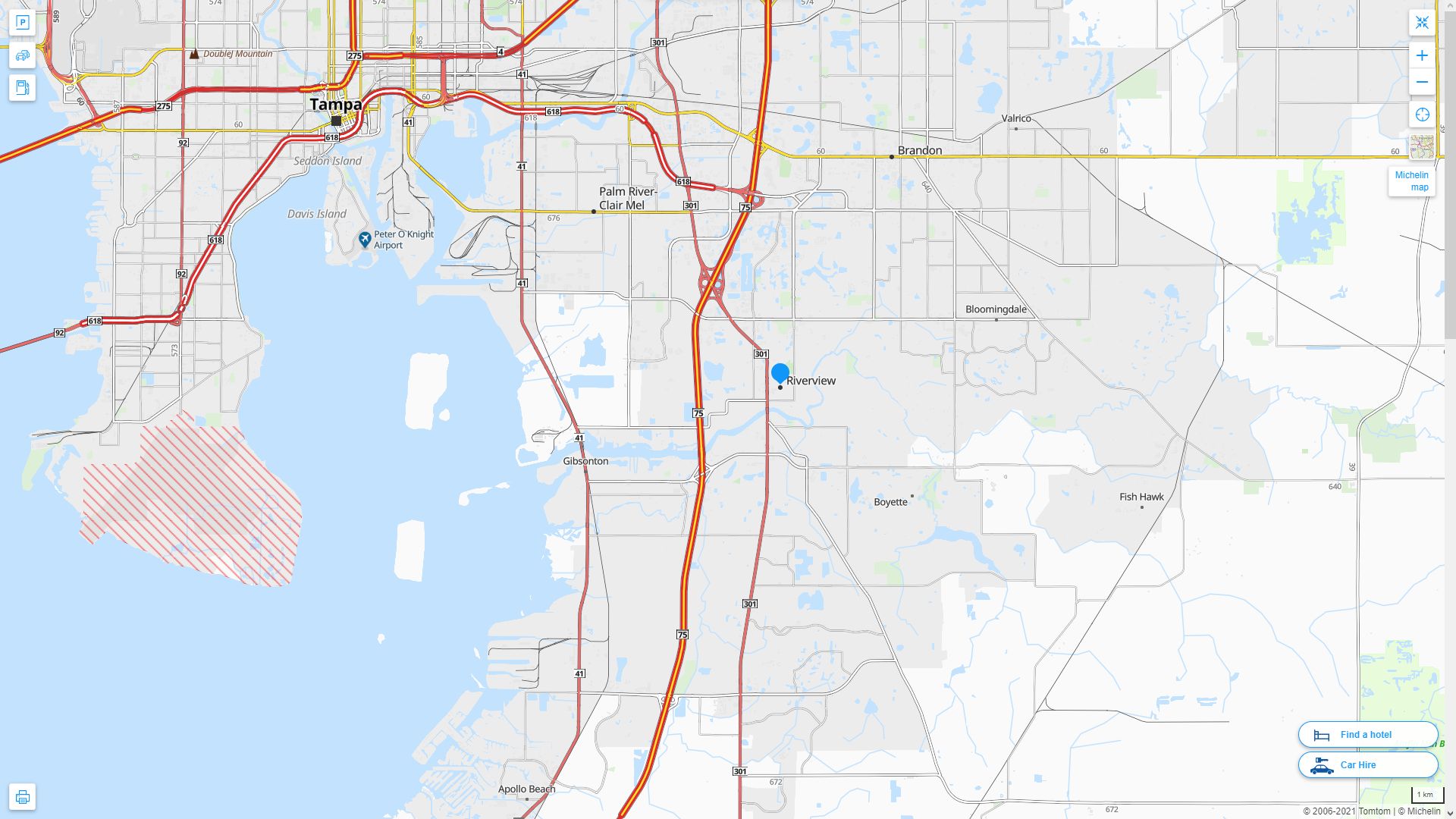 Riverview Florida Map United - Riverview%20Florida%20Highway%20and%20Road%20Map