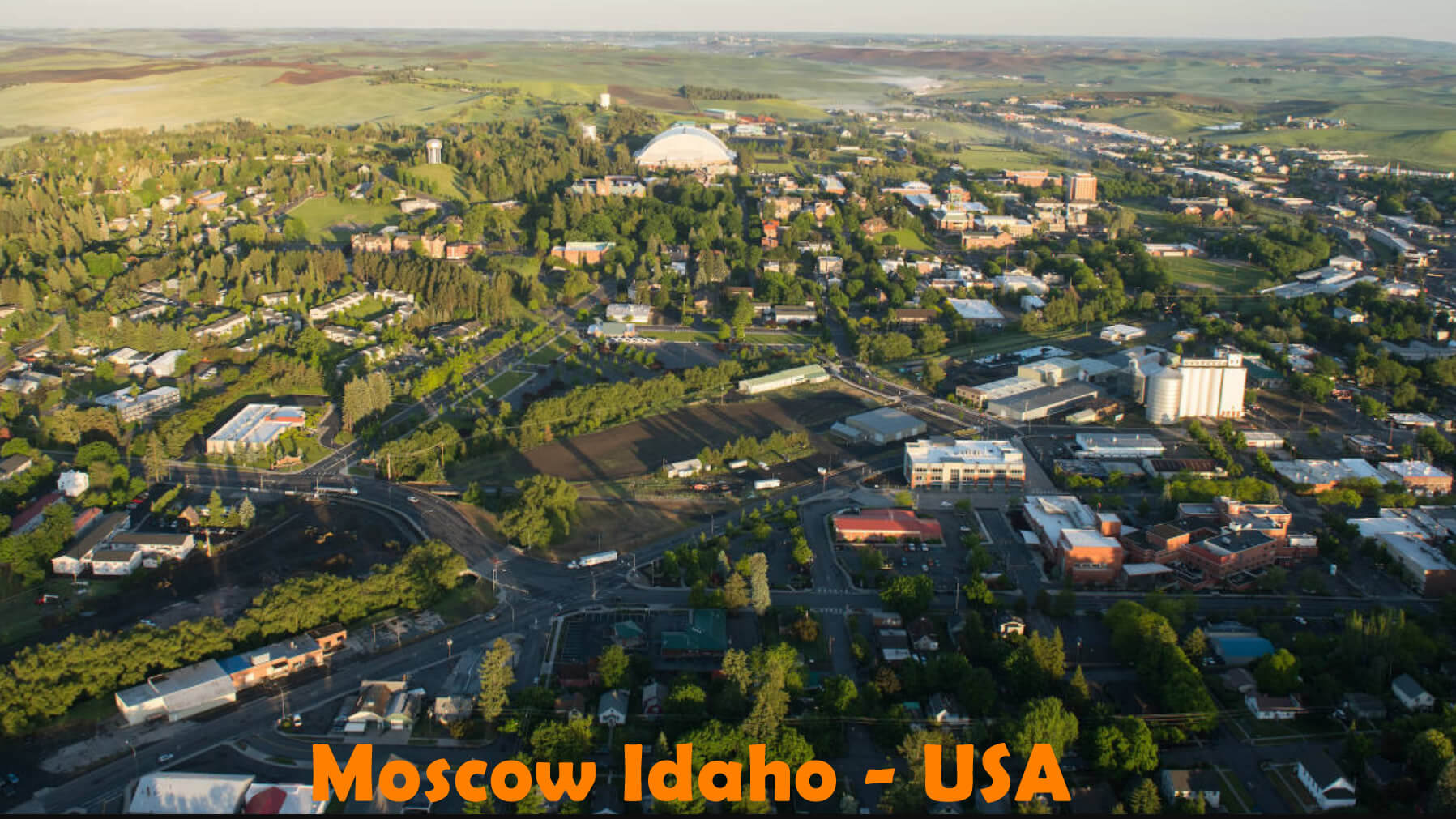 Moscow, Idaho Map