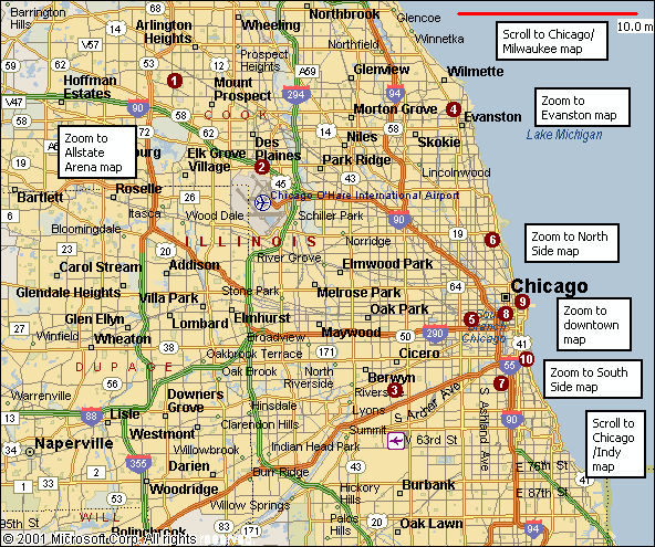 chicago road map