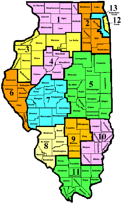 Illinois Area Map