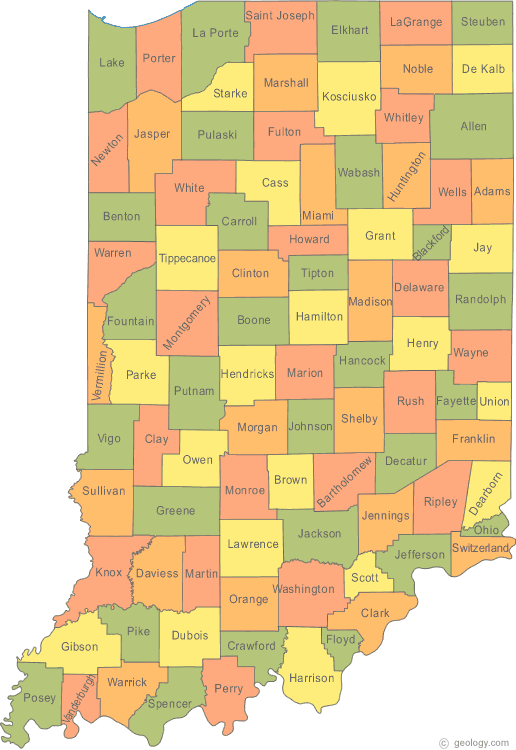 Indiana County Map