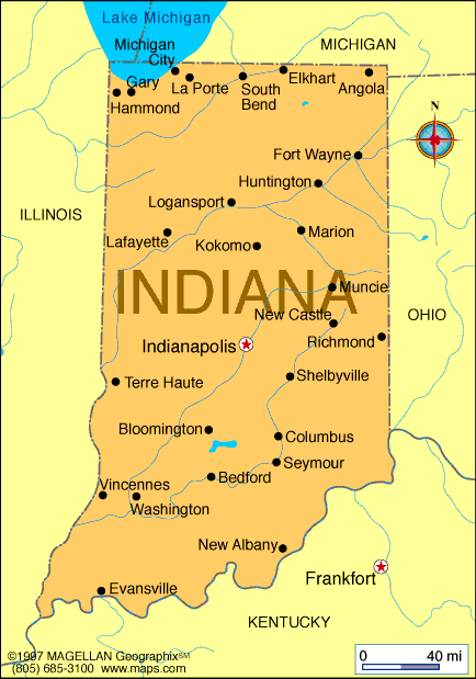 Indiana Map