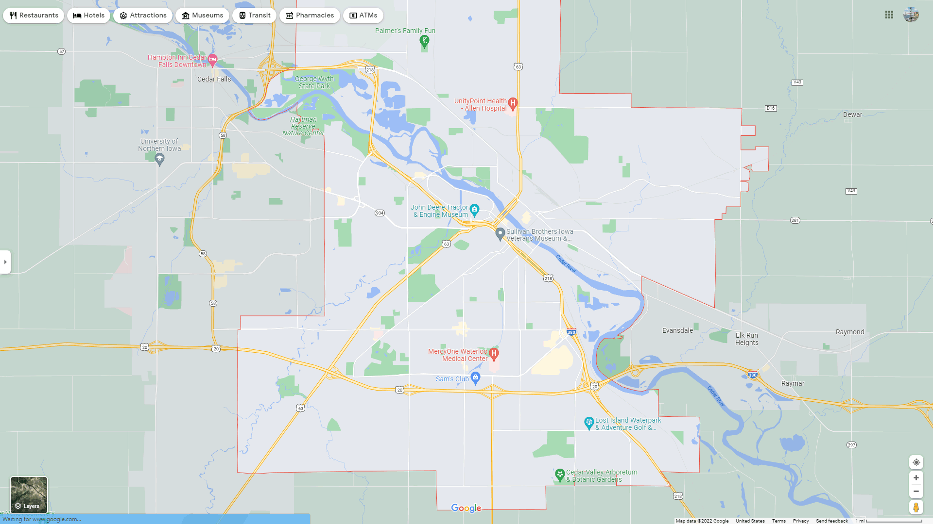 map of waterloo iowa Waterloo Iowa Map map of waterloo iowa