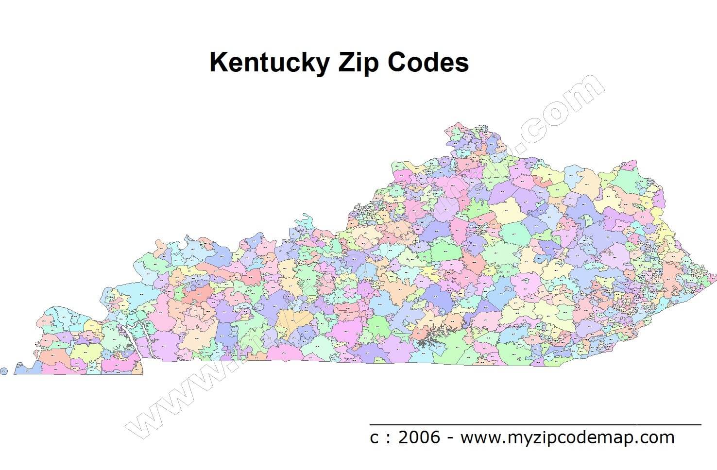 Kentucky Map and Kentucky Satellite Images