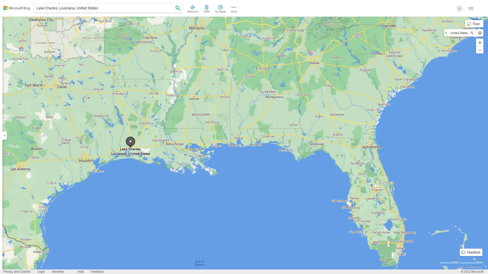 Lake Charles Louisiana Map - United States