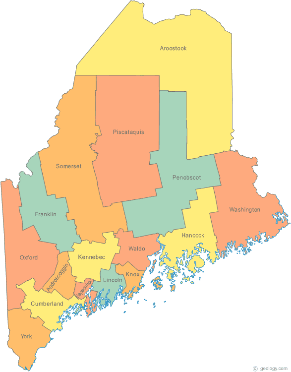 maine county map
