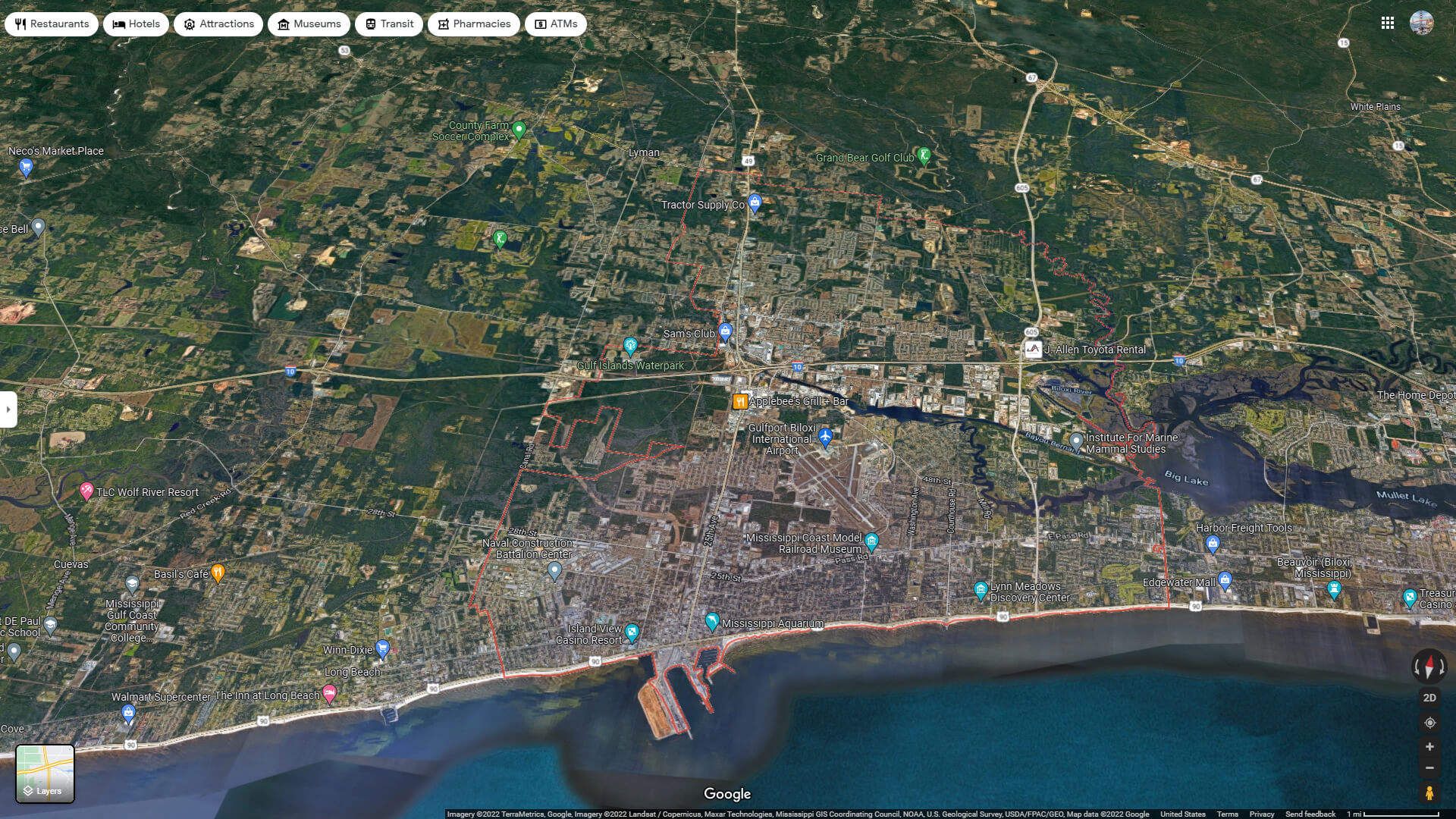 Gulfport Mississippi Map - United States