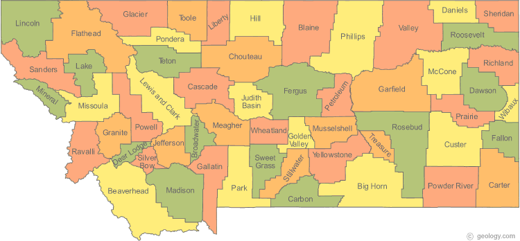 Map of Montana