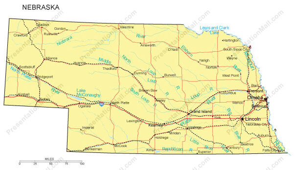 Nebraska map omaha