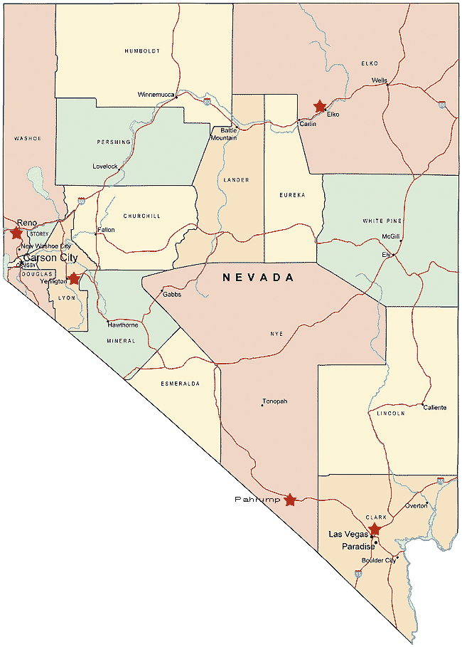 Nevada City Map