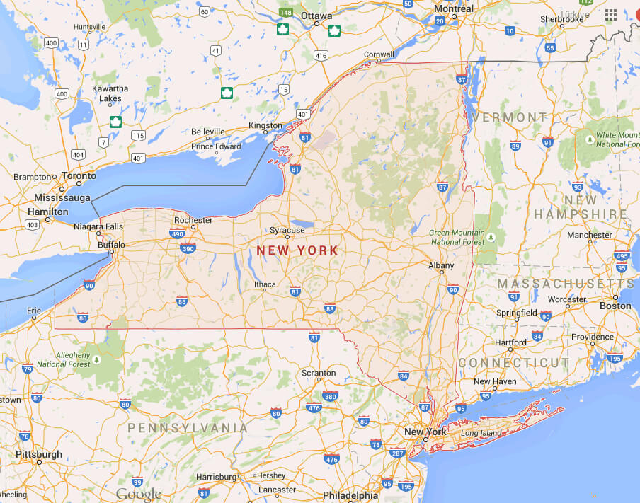 Plattsburgh New York Map, United States