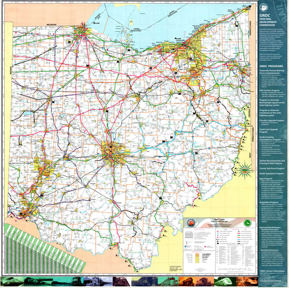 Ohio Rail Map