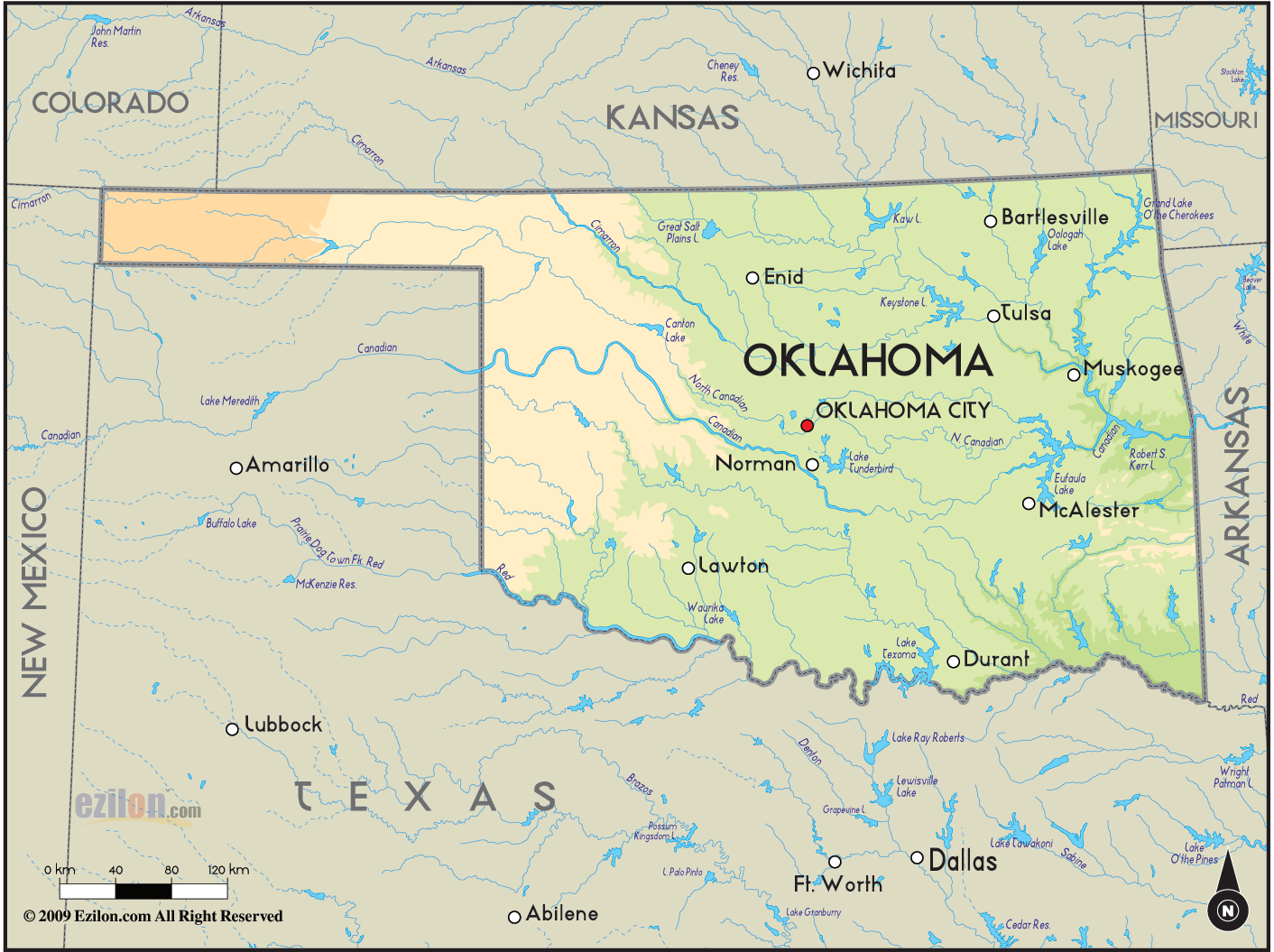 Oklahoma Map