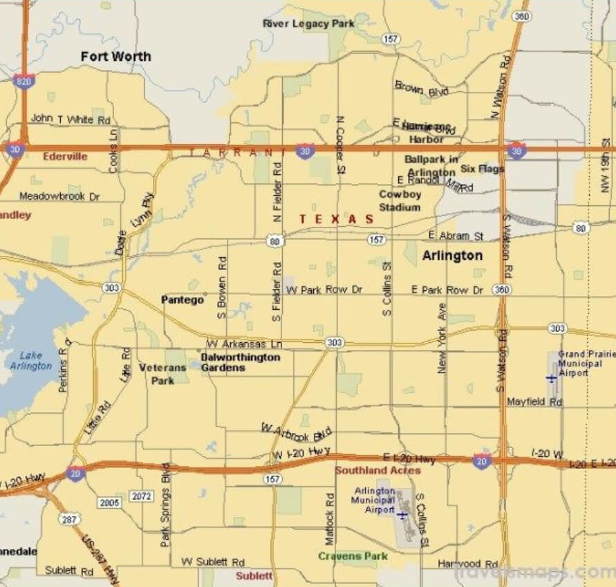 Arlington Texas Map - Arlington%20Road%20Map