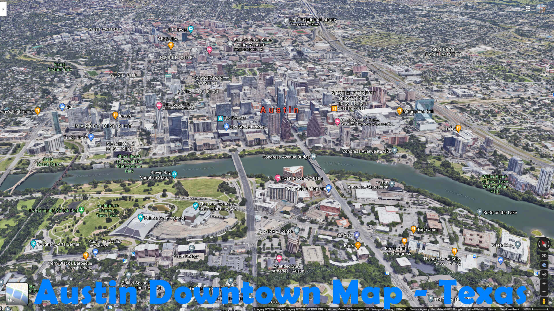 Austin Texas Map United States - Austin%20Downtown%20Map%20 %20Texas