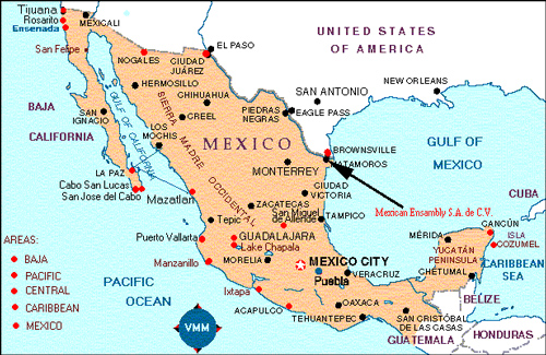 brownsville map mexico