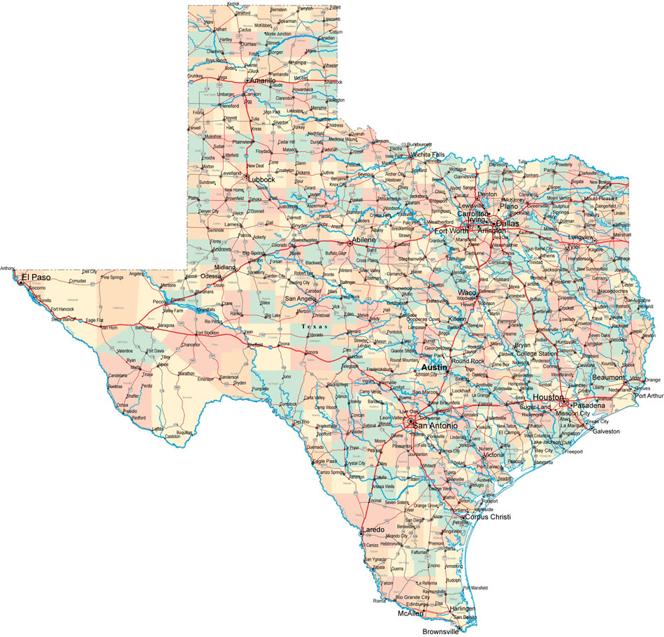 corpus christi texas state map