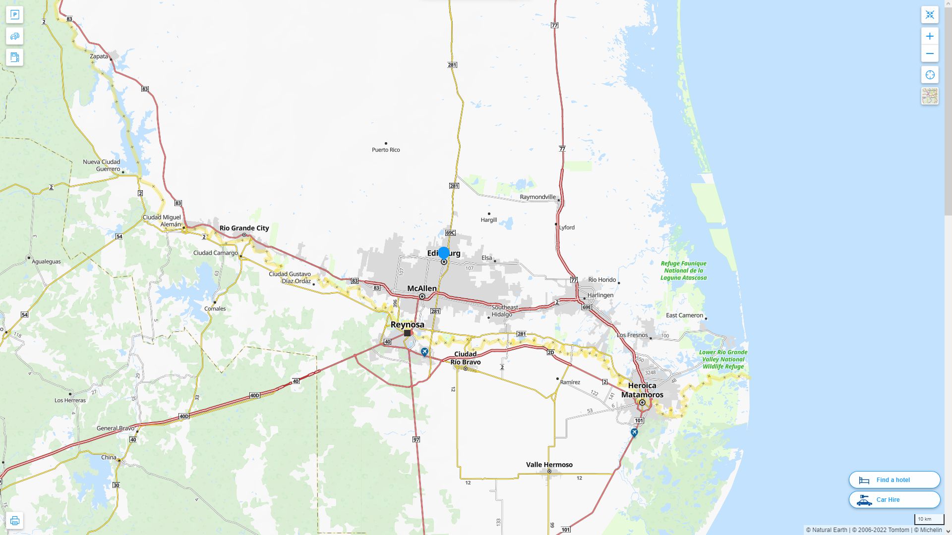 Edinburg Texas Map and Edinburg - Edinburg%20Texas%20Highway%20and%20Road%20Map