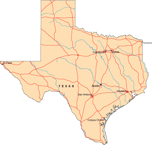 fort worth map texas