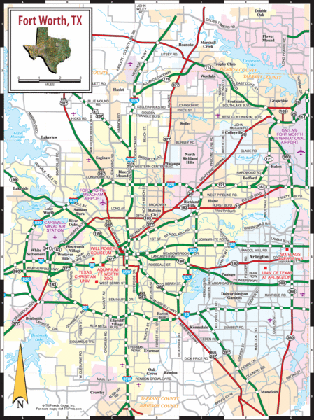 fort worth road map
