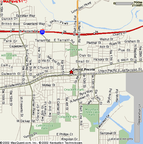 downtown grand prairie map