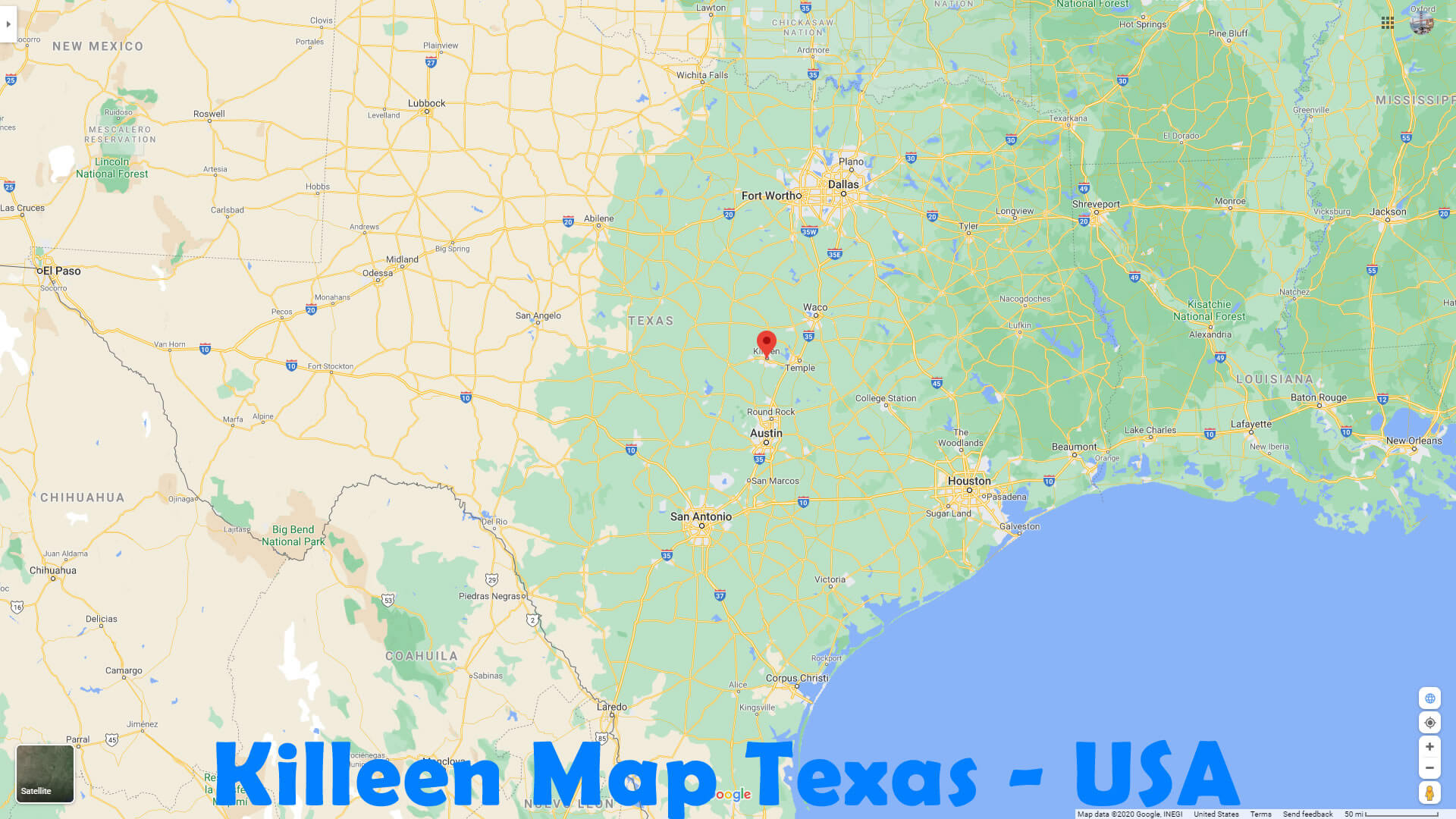 Killeen Texas Map - Killeen%20Map%20Texas%20 %20USA