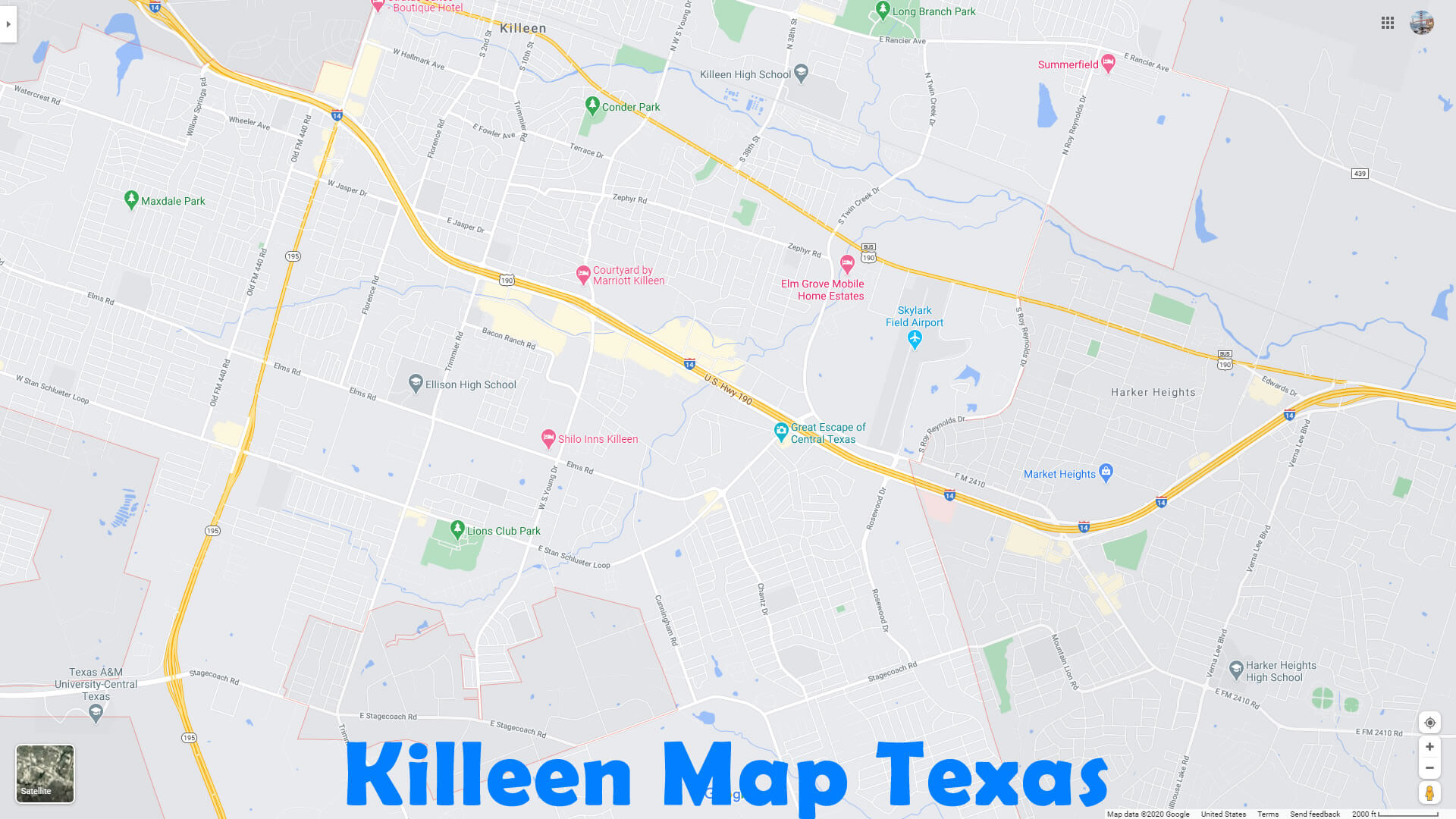 Killeen Texas Map - Killeen%20Map%20Texas