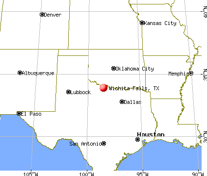 wichita falls map texas