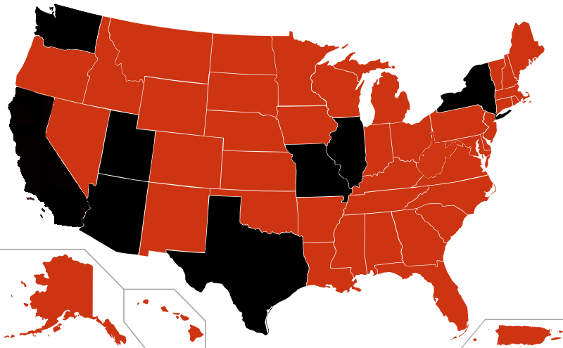 USA H1N1 Map