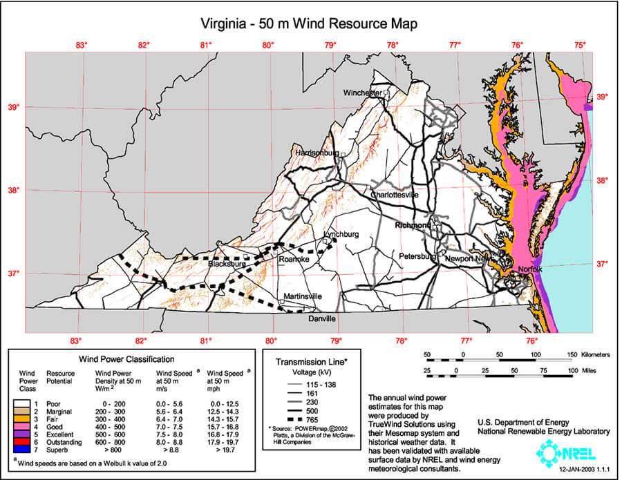 Virginia State Map