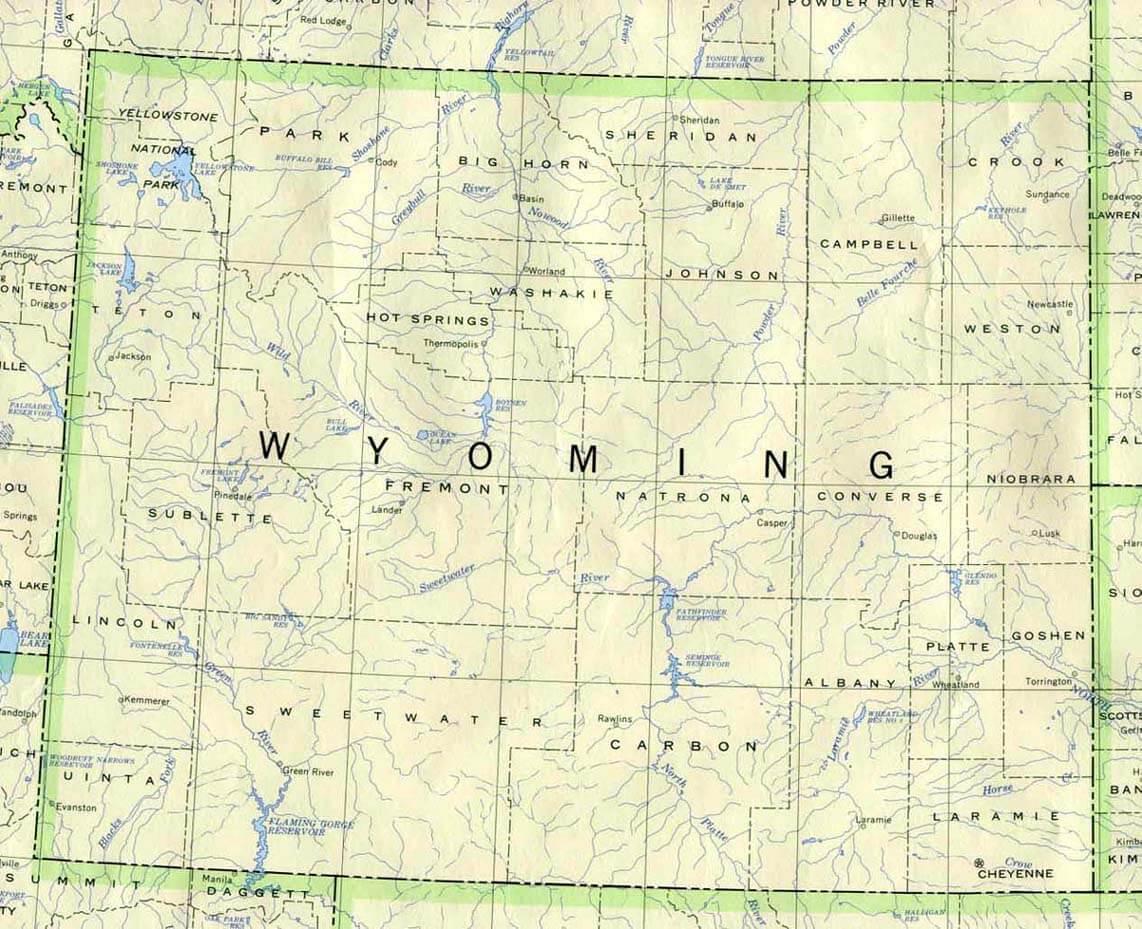 wyoming historical map