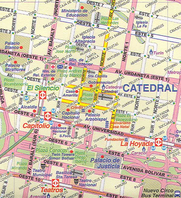 Caracas Map And Caracas Satellite Image