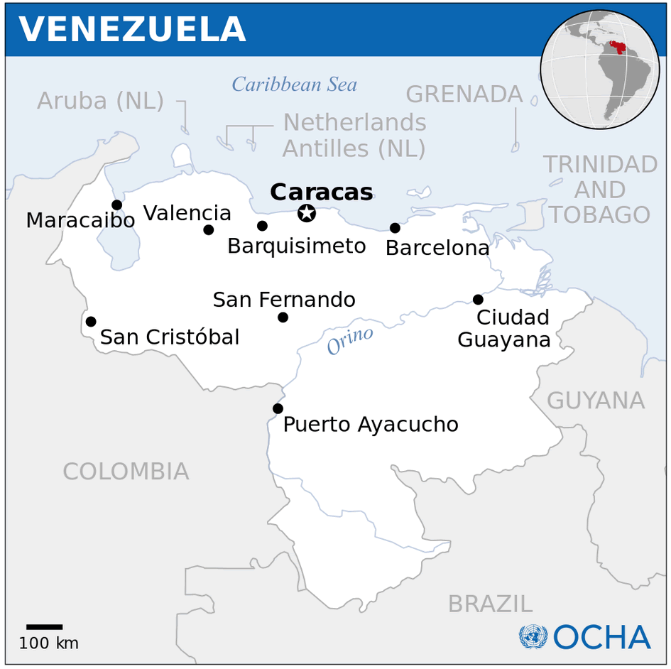 venezuela location map